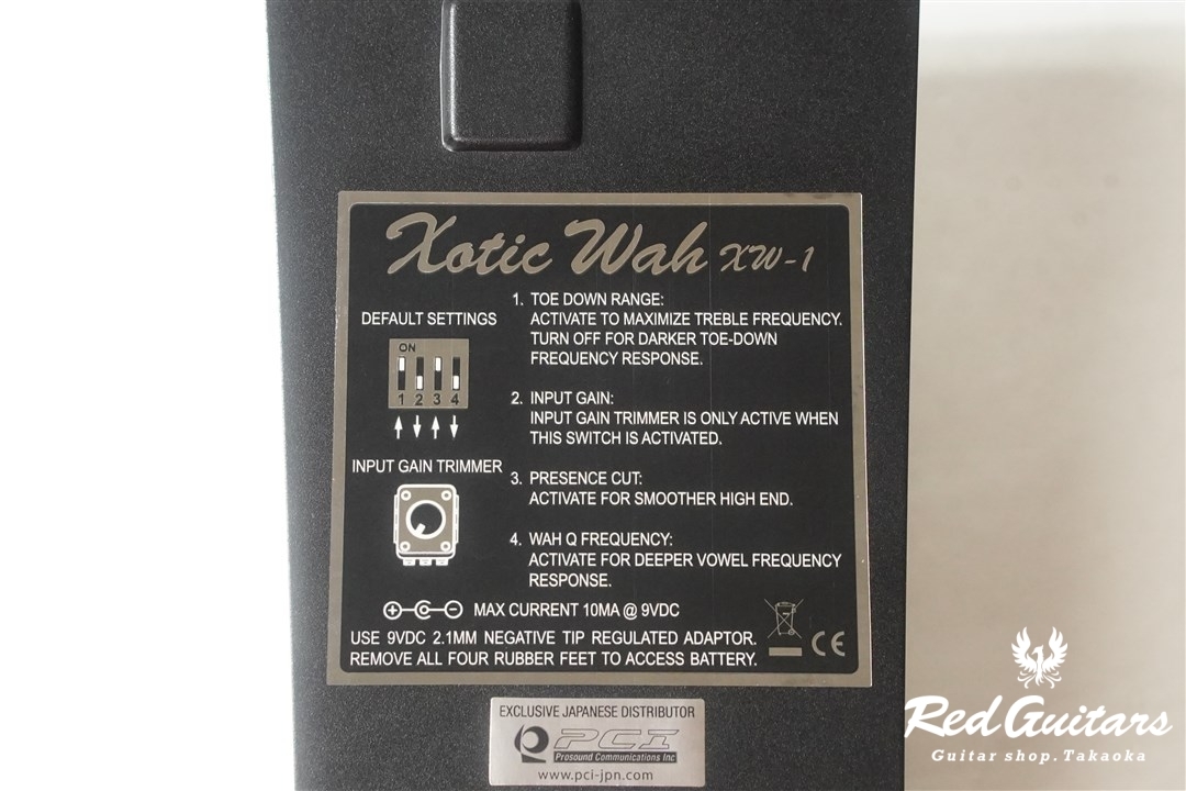 Xotic XW-1 Xotic Wah | Red Guitars Online Store